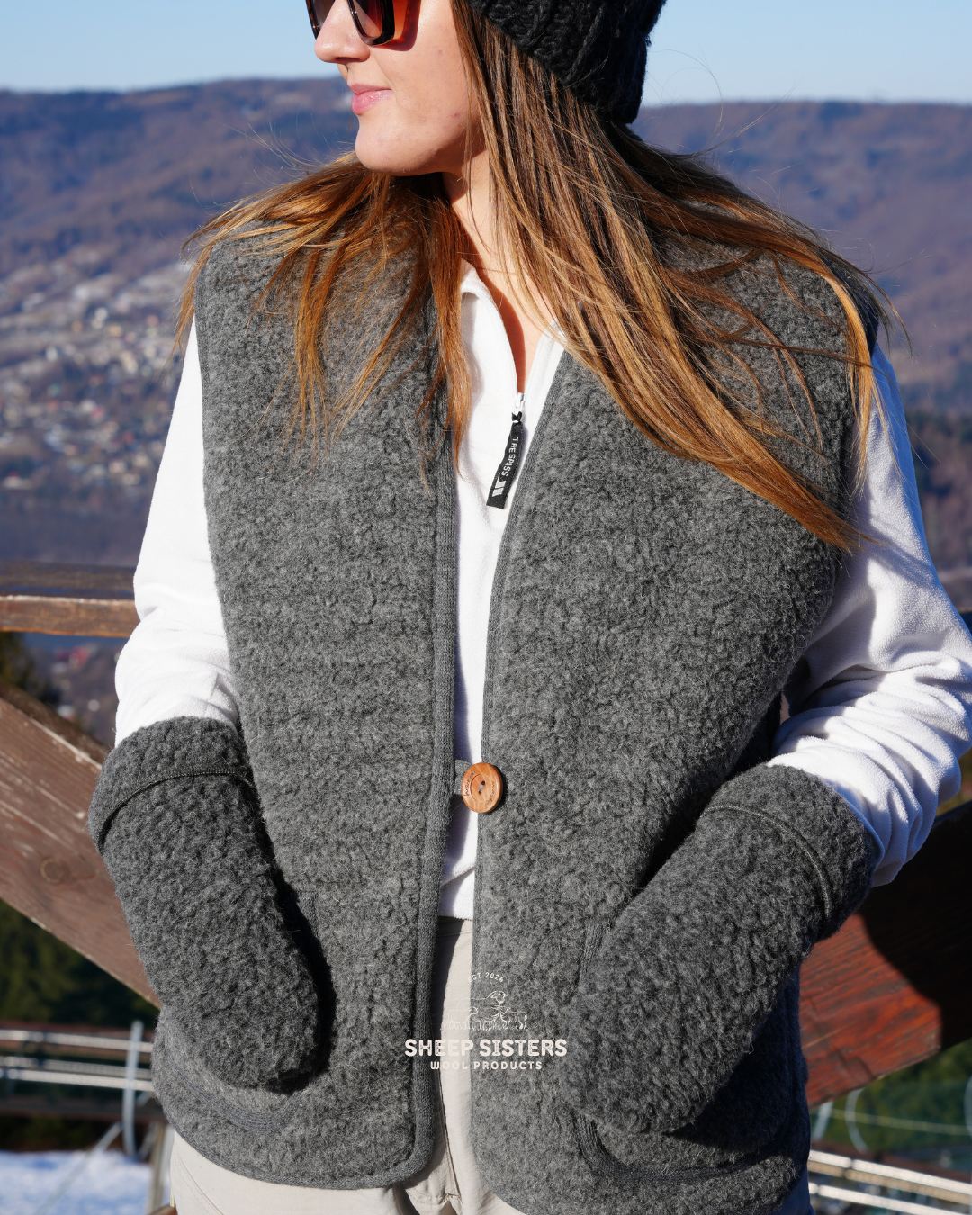 Zephyr Wool Vest Graphite