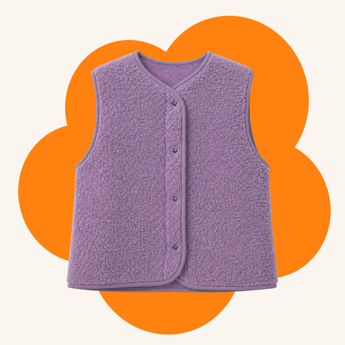 Aura Wool Vest Lila