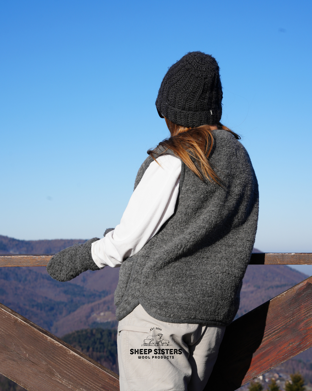 ゼファーウールベスト ベージュ