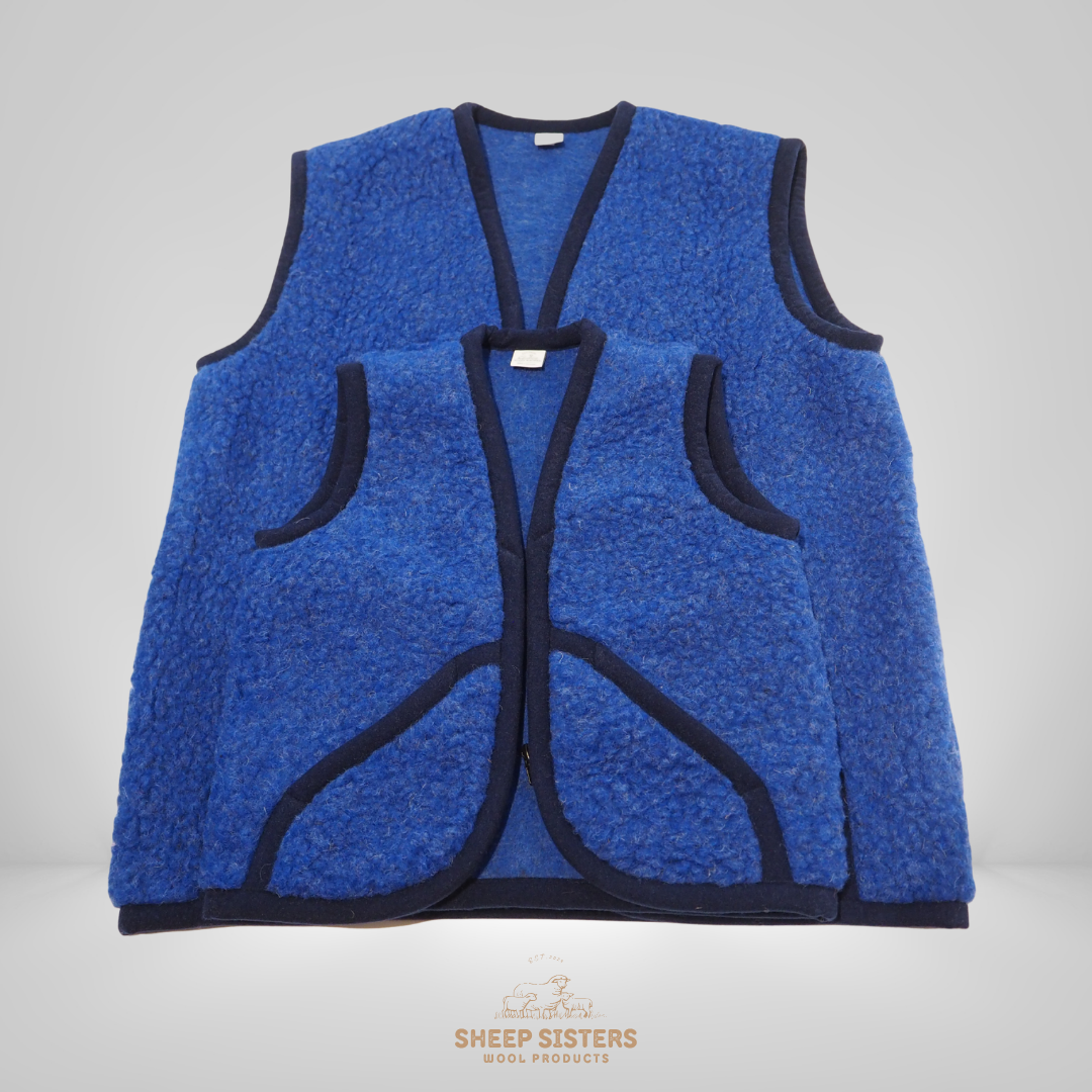 Kids Nimbus Wool Vest Cornflower