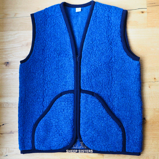 Kids Nimbus Wool Vest Cornflower
