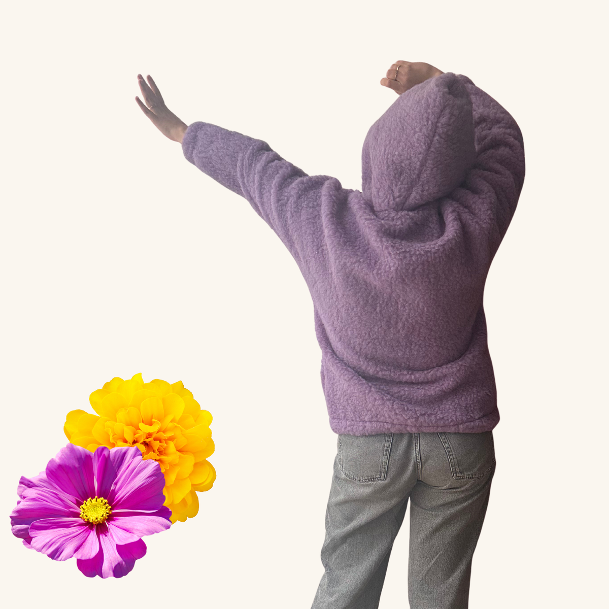 Lumi Merino Wool Bomber Jacket - Lila