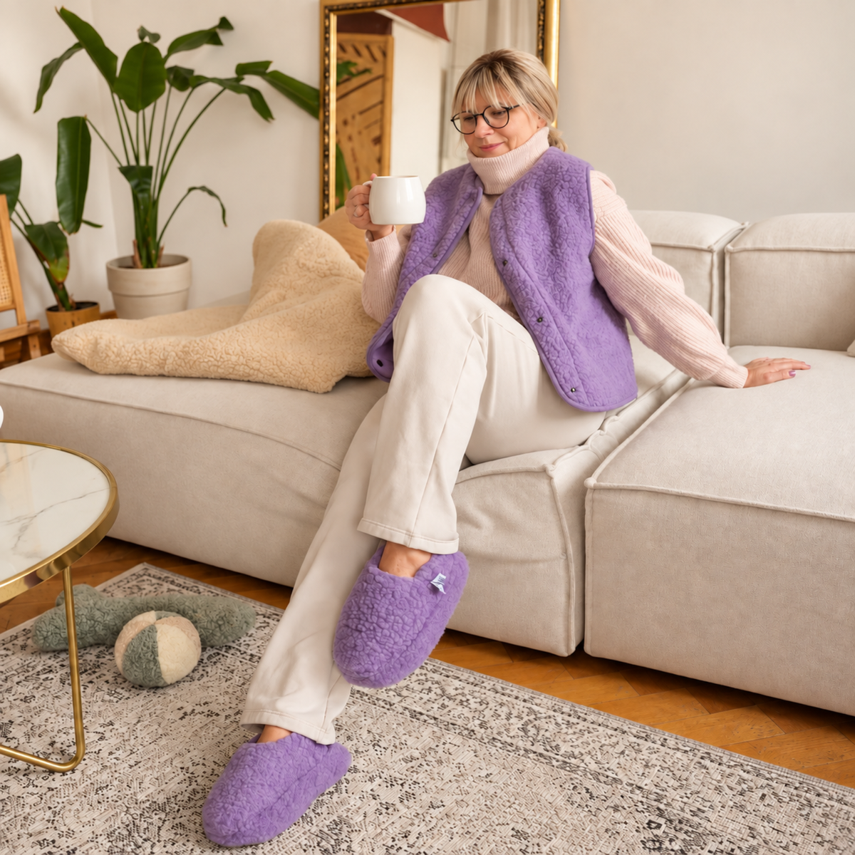 Cloud Slippers Lila