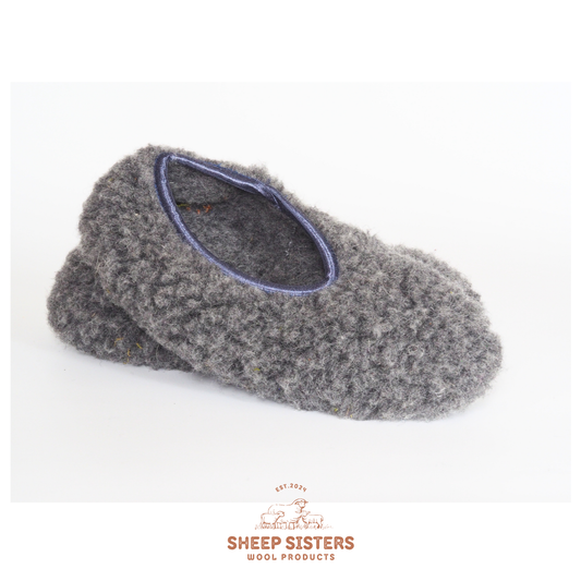 Merino Ballerina Slippers - Graphite