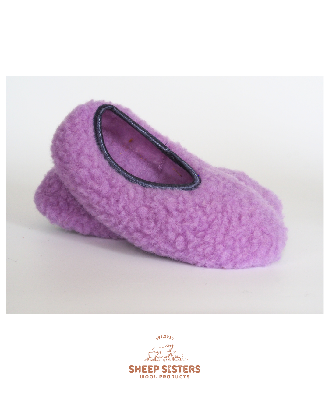 Merino Ballerina Slippers - Lila