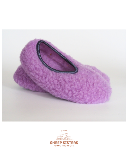 Merino Ballerina Slippers - Lila
