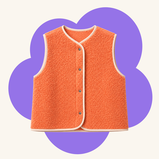 Aura Wool Vest Orange