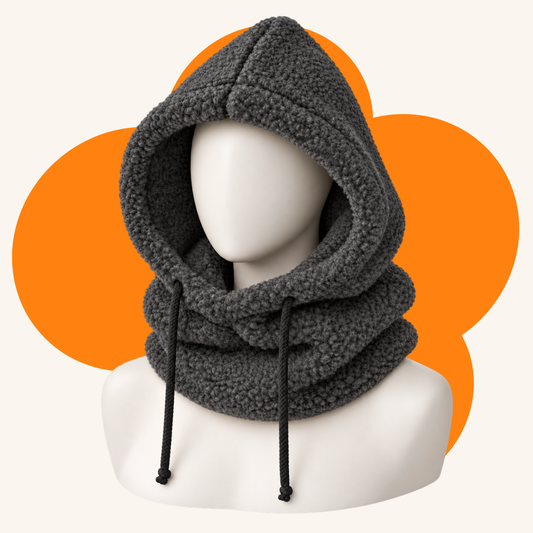 Merino Hood Alba - Graphite