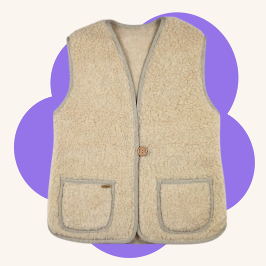 Zephyr Wollweste Beige